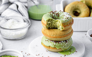 BAKED MATCHA RING DONUTS