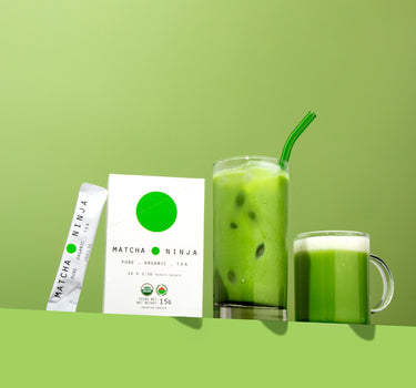 Box of 10 x Single Serving Sachets of Matcha Ninja